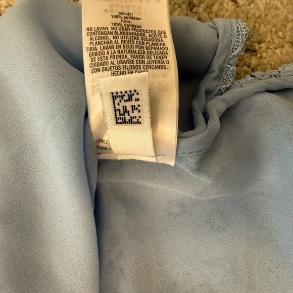 Ted Baker NWOT size 1 (S) bell sleeves Sky Blue Lace Blouse. Full descr in pics - Picture 11 of 17